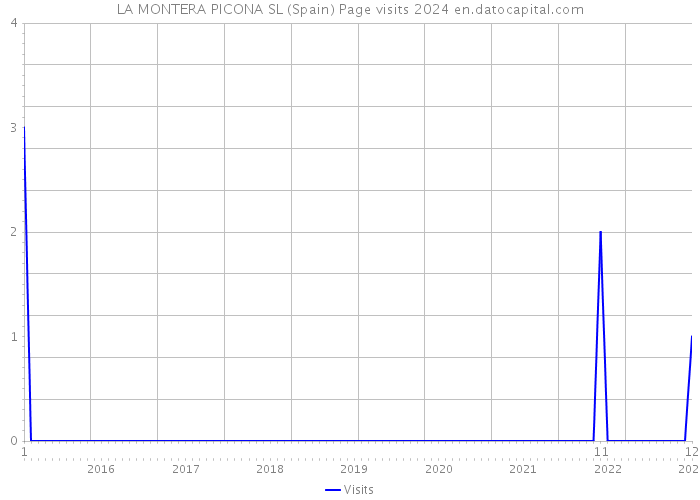 LA MONTERA PICONA SL (Spain) Page visits 2024 