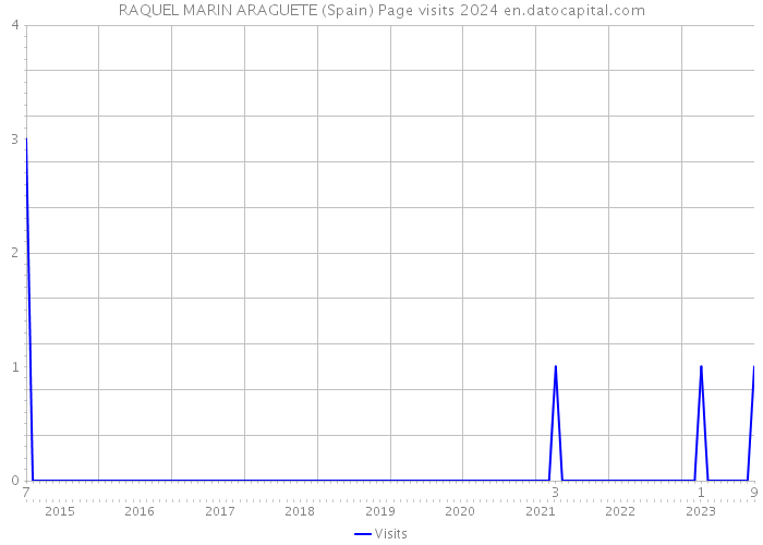 RAQUEL MARIN ARAGUETE (Spain) Page visits 2024 