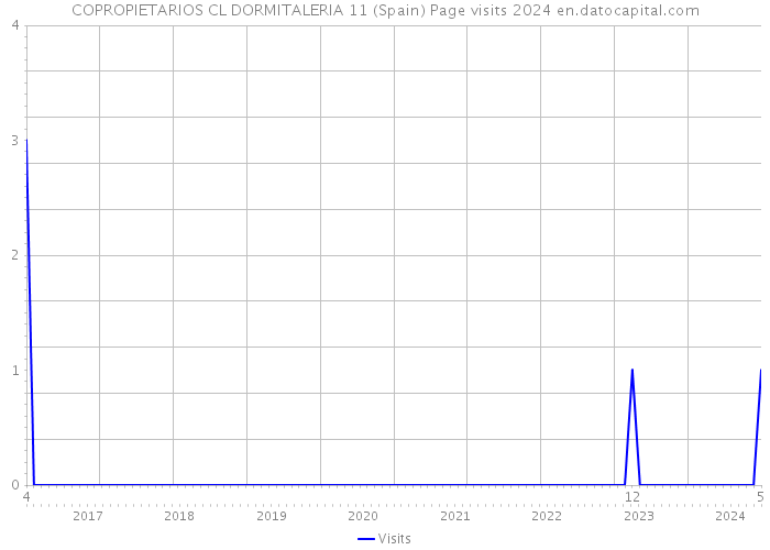 COPROPIETARIOS CL DORMITALERIA 11 (Spain) Page visits 2024 