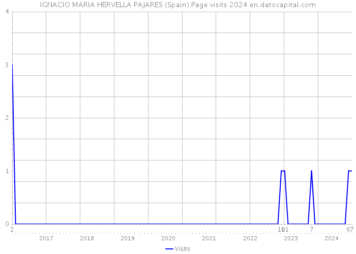 IGNACIO MARIA HERVELLA PAJARES (Spain) Page visits 2024 