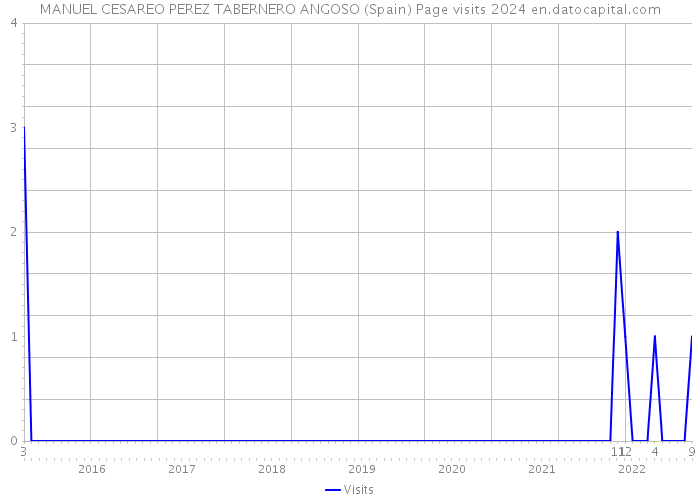 MANUEL CESAREO PEREZ TABERNERO ANGOSO (Spain) Page visits 2024 