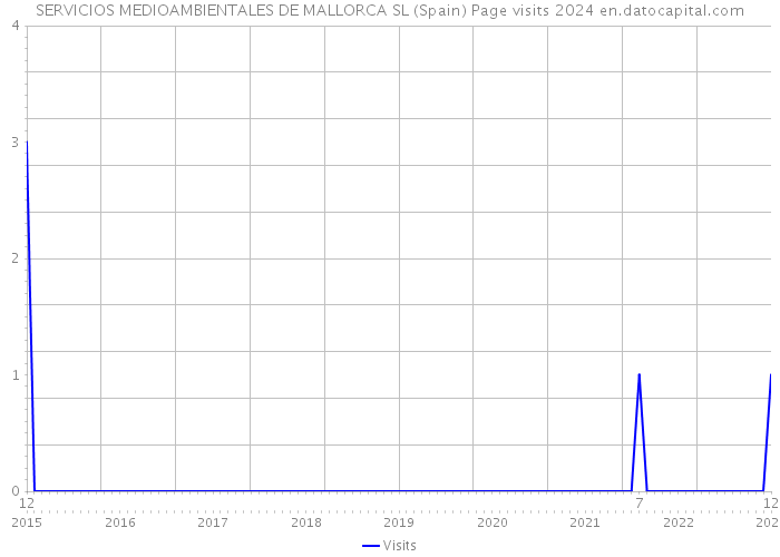 SERVICIOS MEDIOAMBIENTALES DE MALLORCA SL (Spain) Page visits 2024 