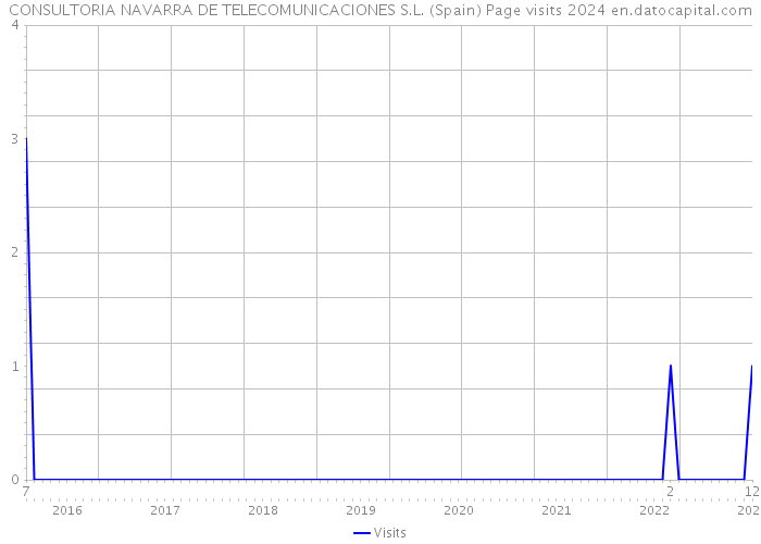 CONSULTORIA NAVARRA DE TELECOMUNICACIONES S.L. (Spain) Page visits 2024 