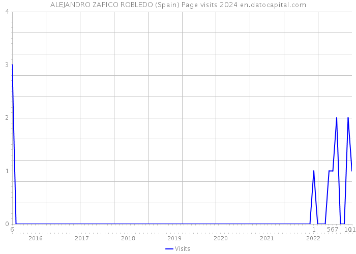 ALEJANDRO ZAPICO ROBLEDO (Spain) Page visits 2024 