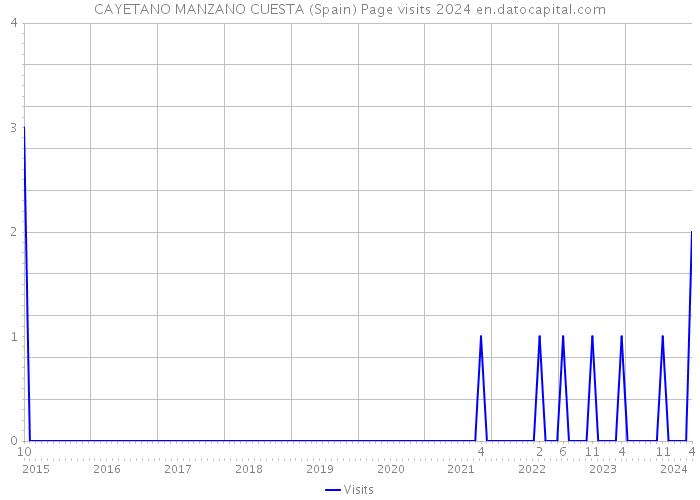 CAYETANO MANZANO CUESTA (Spain) Page visits 2024 