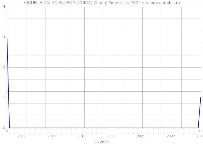 MIGUEL HIDALGO SL. (EXTINGUIDA) (Spain) Page visits 2024 