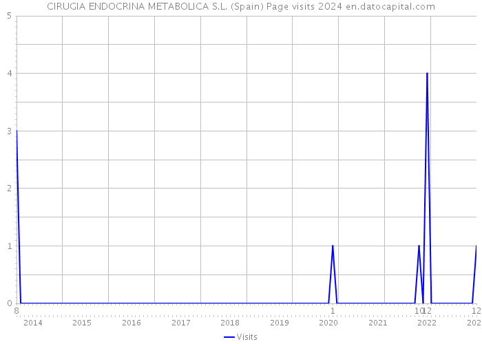 CIRUGIA ENDOCRINA METABOLICA S.L. (Spain) Page visits 2024 