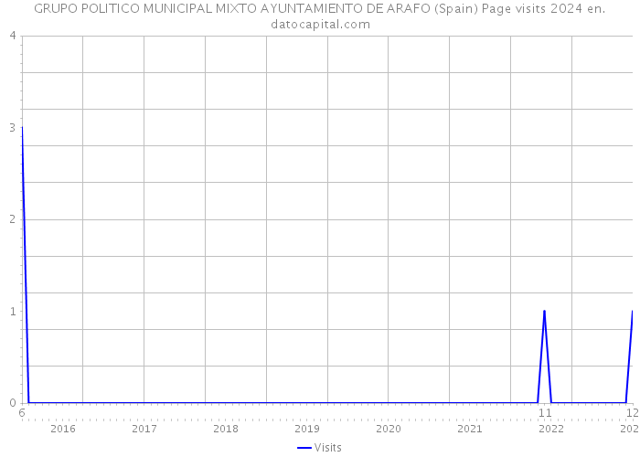 GRUPO POLITICO MUNICIPAL MIXTO AYUNTAMIENTO DE ARAFO (Spain) Page visits 2024 
