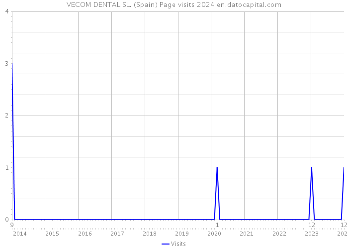 VECOM DENTAL SL. (Spain) Page visits 2024 