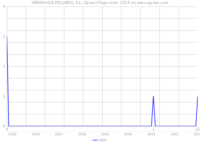 HERMANOS PEGUERO, S.L. (Spain) Page visits 2024 