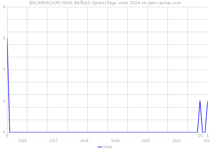 ENCARNACION VIDAL BAÑULS (Spain) Page visits 2024 