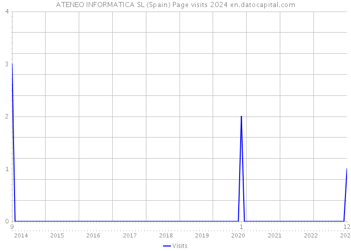 ATENEO INFORMATICA SL (Spain) Page visits 2024 