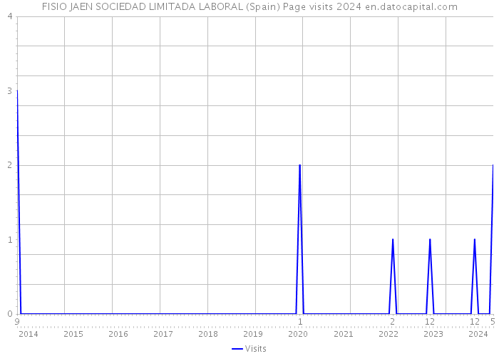 FISIO JAEN SOCIEDAD LIMITADA LABORAL (Spain) Page visits 2024 