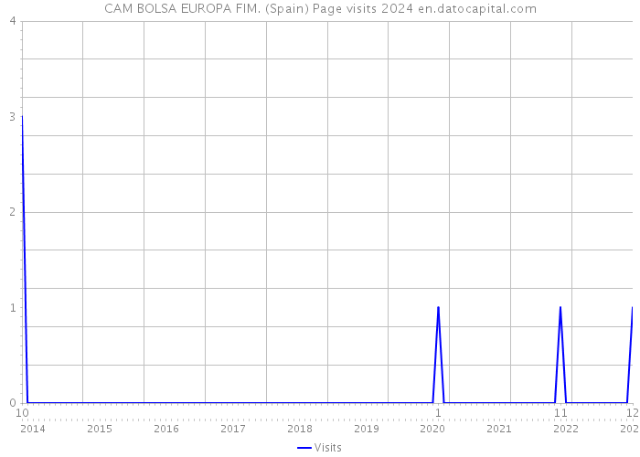 CAM BOLSA EUROPA FIM. (Spain) Page visits 2024 