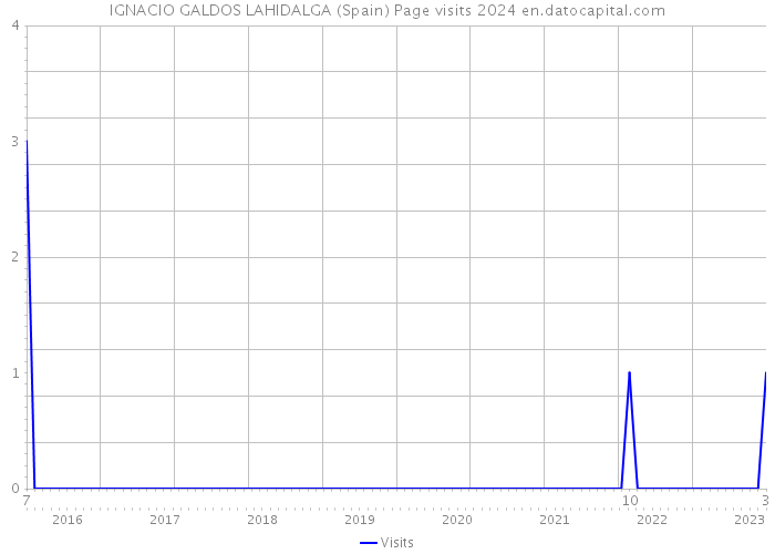 IGNACIO GALDOS LAHIDALGA (Spain) Page visits 2024 