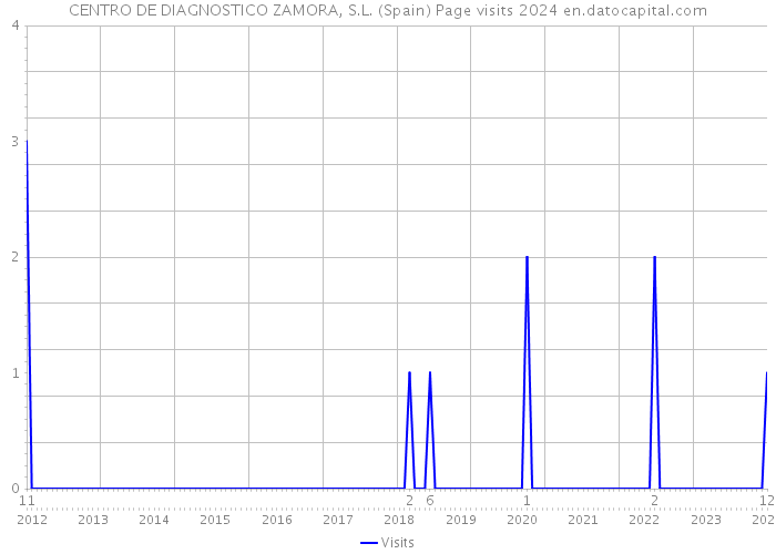 CENTRO DE DIAGNOSTICO ZAMORA, S.L. (Spain) Page visits 2024 