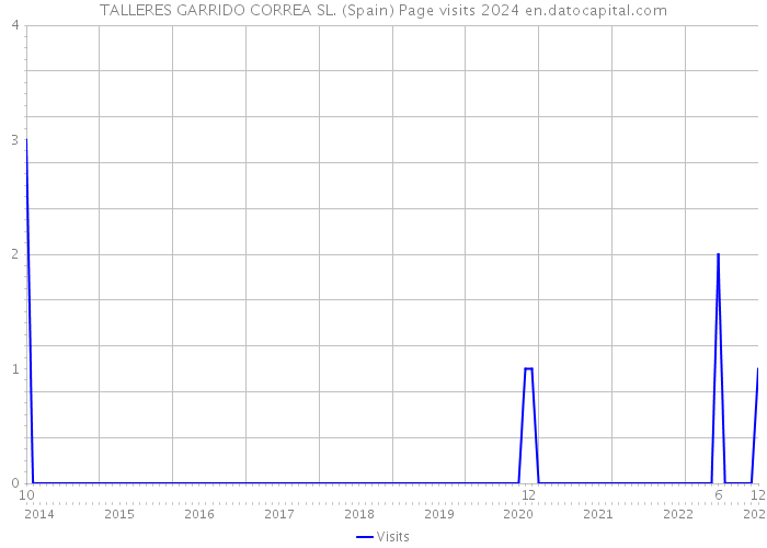 TALLERES GARRIDO CORREA SL. (Spain) Page visits 2024 
