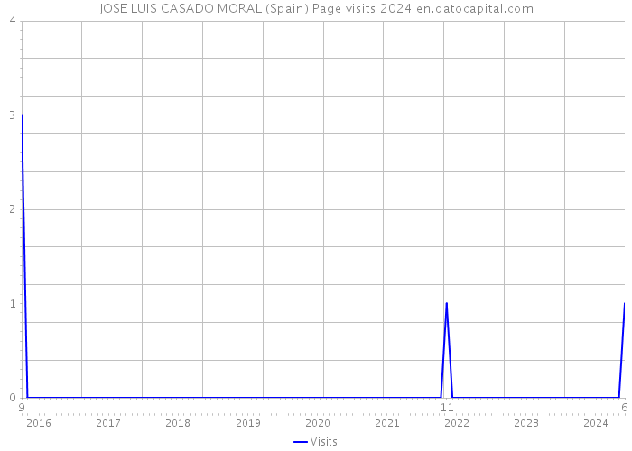 JOSE LUIS CASADO MORAL (Spain) Page visits 2024 