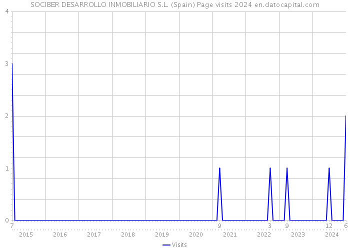 SOCIBER DESARROLLO INMOBILIARIO S.L. (Spain) Page visits 2024 