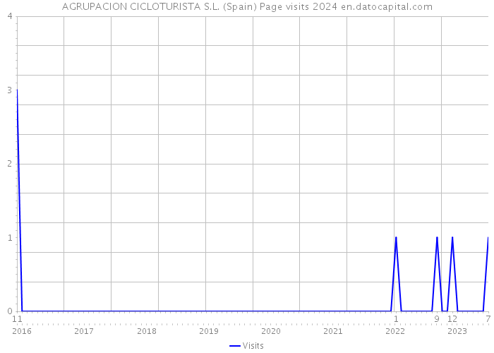 AGRUPACION CICLOTURISTA S.L. (Spain) Page visits 2024 