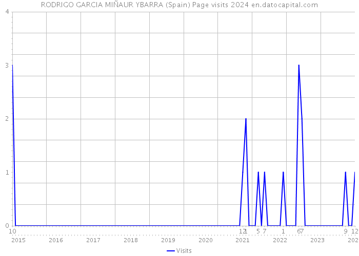 RODRIGO GARCIA MIÑAUR YBARRA (Spain) Page visits 2024 
