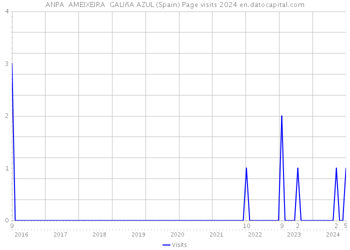 ANPA AMEIXEIRA GALIñA AZUL (Spain) Page visits 2024 