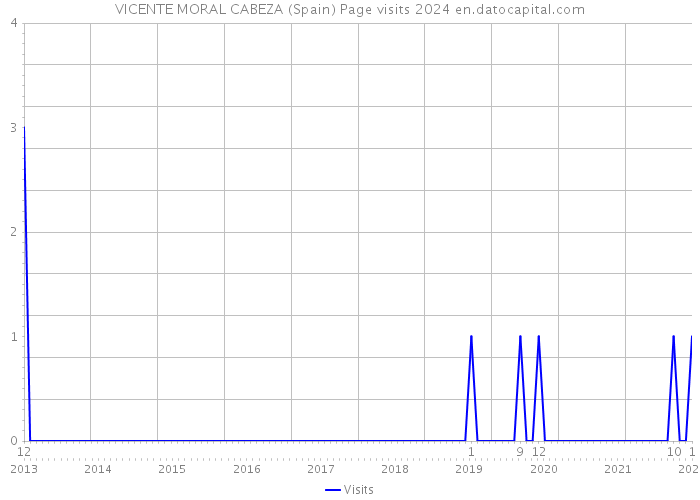 VICENTE MORAL CABEZA (Spain) Page visits 2024 