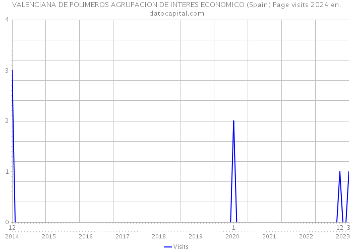 VALENCIANA DE POLIMEROS AGRUPACION DE INTERES ECONOMICO (Spain) Page visits 2024 