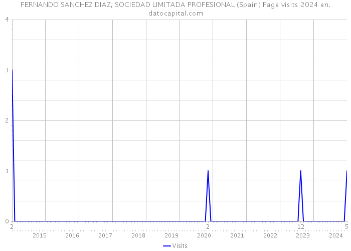 FERNANDO SANCHEZ DIAZ, SOCIEDAD LIMITADA PROFESIONAL (Spain) Page visits 2024 