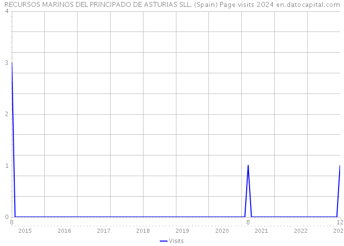 RECURSOS MARINOS DEL PRINCIPADO DE ASTURIAS SLL. (Spain) Page visits 2024 