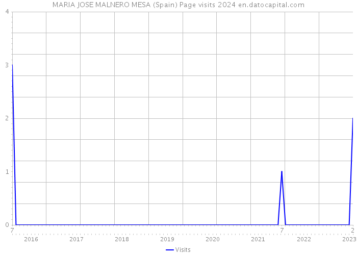 MARIA JOSE MALNERO MESA (Spain) Page visits 2024 