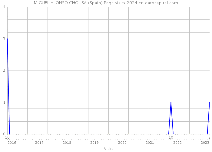 MIGUEL ALONSO CHOUSA (Spain) Page visits 2024 