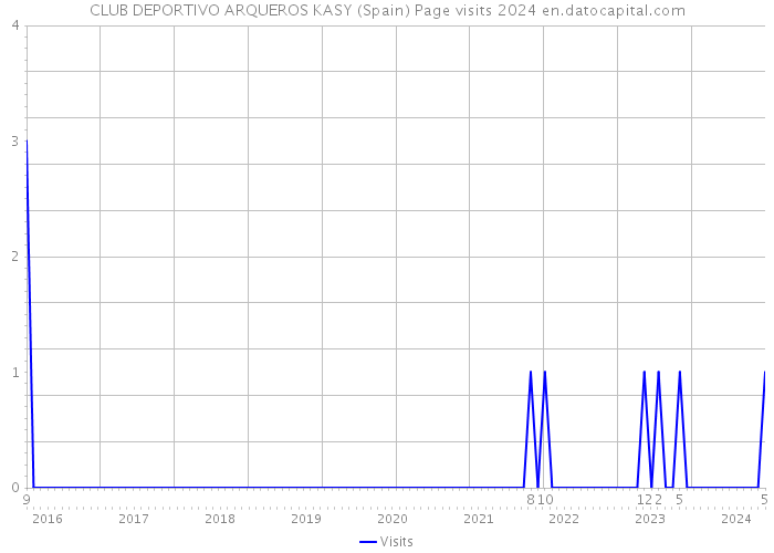 CLUB DEPORTIVO ARQUEROS KASY (Spain) Page visits 2024 