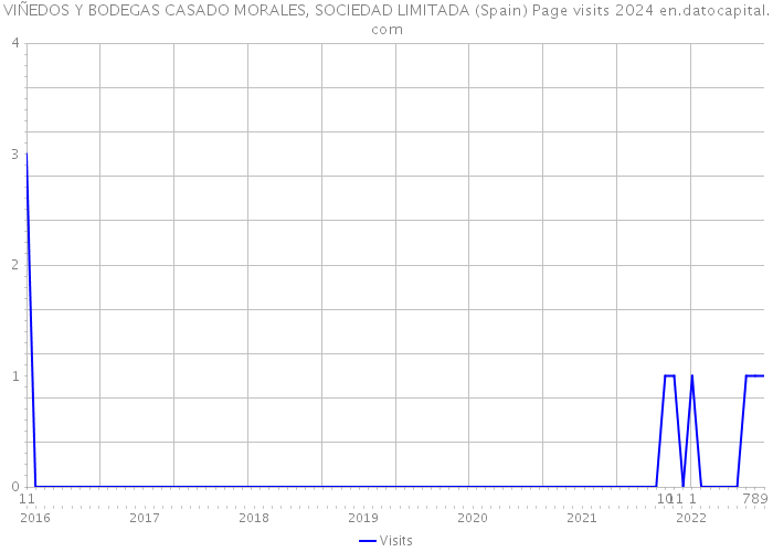 VIÑEDOS Y BODEGAS CASADO MORALES, SOCIEDAD LIMITADA (Spain) Page visits 2024 
