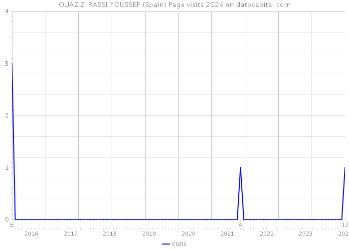 OUAZIZI RASSI YOUSSEF (Spain) Page visits 2024 