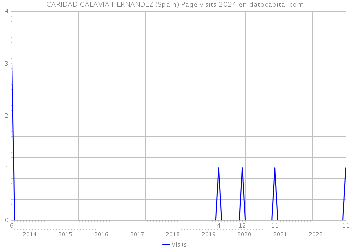 CARIDAD CALAVIA HERNANDEZ (Spain) Page visits 2024 