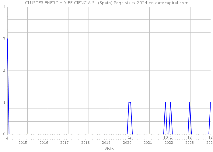 CLUSTER ENERGIA Y EFICIENCIA SL (Spain) Page visits 2024 