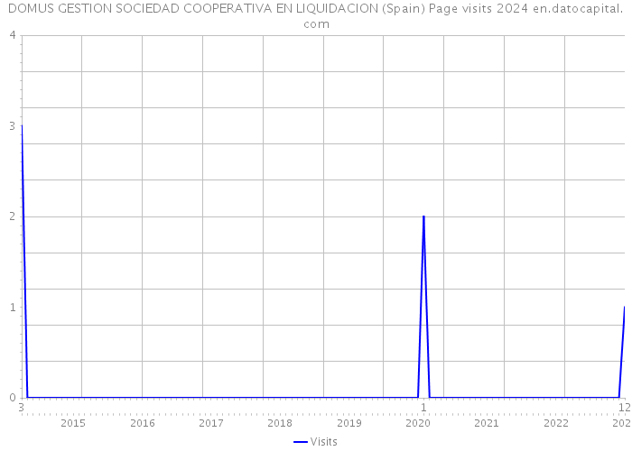 DOMUS GESTION SOCIEDAD COOPERATIVA EN LIQUIDACION (Spain) Page visits 2024 