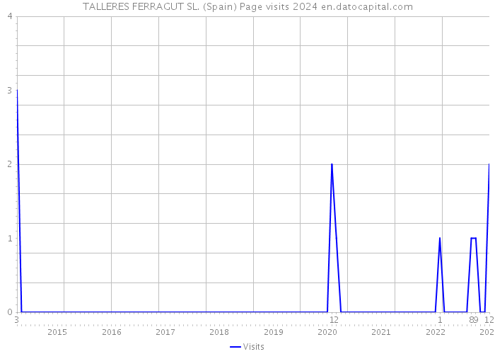 TALLERES FERRAGUT SL. (Spain) Page visits 2024 