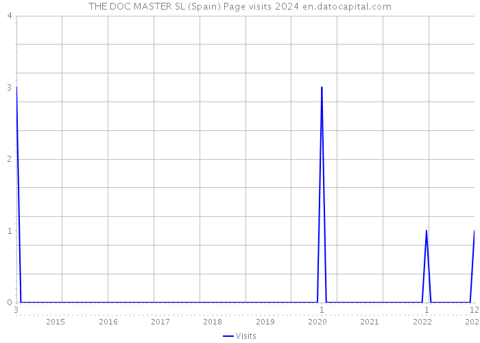 THE DOC MASTER SL (Spain) Page visits 2024 