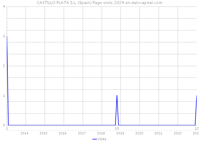 CASTILLO PLATA S.L. (Spain) Page visits 2024 