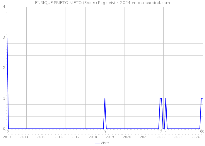 ENRIQUE PRIETO NIETO (Spain) Page visits 2024 