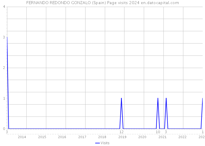 FERNANDO REDONDO GONZALO (Spain) Page visits 2024 