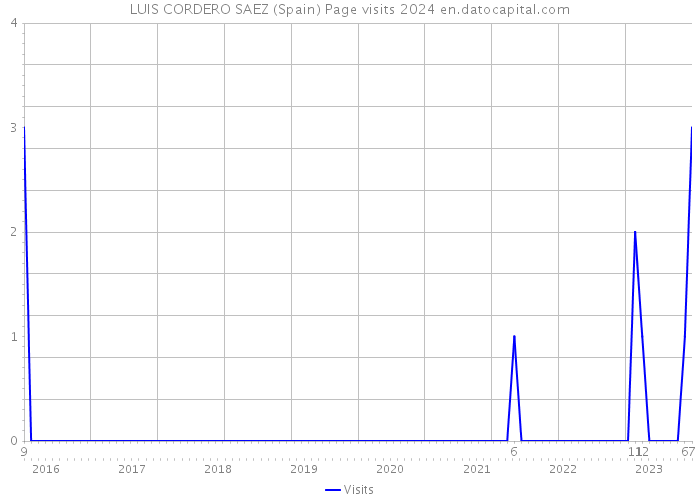 LUIS CORDERO SAEZ (Spain) Page visits 2024 