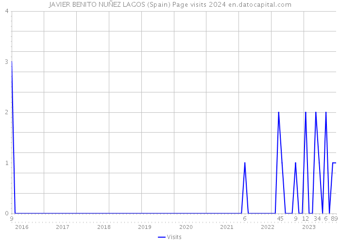 JAVIER BENITO NUÑEZ LAGOS (Spain) Page visits 2024 