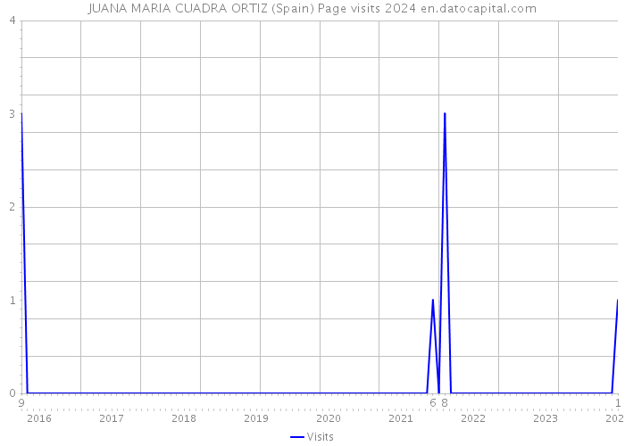 JUANA MARIA CUADRA ORTIZ (Spain) Page visits 2024 