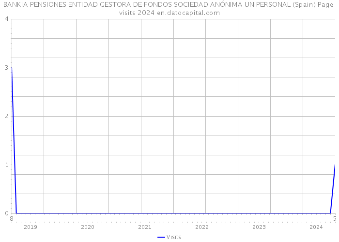 BANKIA PENSIONES ENTIDAD GESTORA DE FONDOS SOCIEDAD ANÓNIMA UNIPERSONAL (Spain) Page visits 2024 