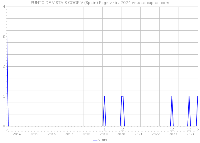 PUNTO DE VISTA S COOP V (Spain) Page visits 2024 