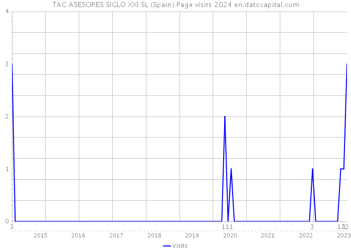 TAC ASESORES SIGLO XXI SL (Spain) Page visits 2024 