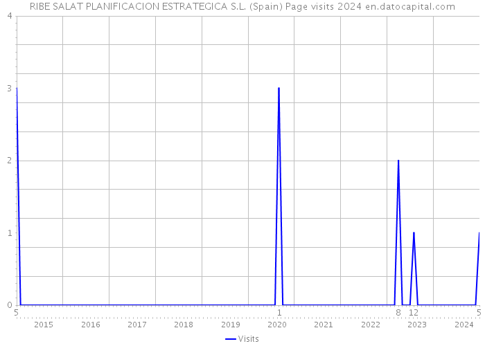 RIBE SALAT PLANIFICACION ESTRATEGICA S.L. (Spain) Page visits 2024 